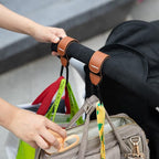 （4-Pack） Baby Stroller Hooks Clip or Hanging Diaper Bag Universal Hooks Accessories for Stroller and Car or Shopping Cart (Black and Brown)