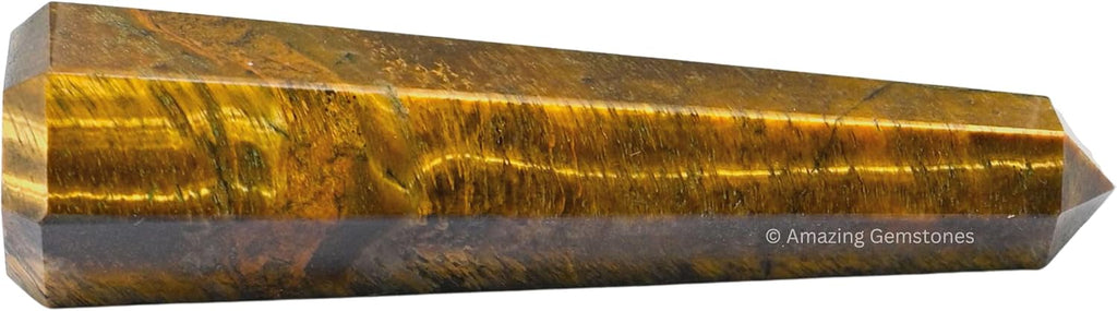 Amazing Gemstone Tigers Eye Crystal Towers ~ Natural Healing Crystal Point Obelisk for Reiki Healing and Crystal Grid (2 to 3 INCH)