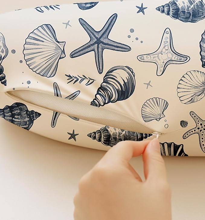 Nursing Pillow Covers 2 Pack, Breastfeeding Pillow Slipcovers Soft and Stretchy, Nursing Covers for Baby Girls Boys Newborn