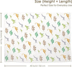 Dinosaur Baby Blankets for Boys, Newborn, Soft Nursery Minky Blankets with Muslin and Dotted Fleece Back 30x40 inches, Receiving Bed Quilt for Infants, Toddlers