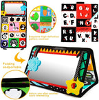 beetoy Tummy Time Baby Mirror Toys with Black and White Pattern, High Contrast 3D Activity Play Crinkle Toys Baby Mirror for Newborn 0 3 6 Months