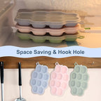 Silicone Nibble Freezer Tray (3 Pack), Kingkam Baby Breastmilk Popsicle Molds, Baby Fruit Feeder Teether Tray, Breast Milk Teether Pop Maker for Homemade Baby Food