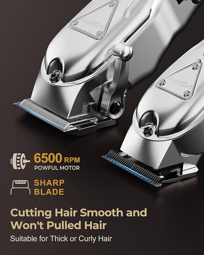 Electric Hair Clippers for Men, Cordless Clipper and Trimmer Set, Clippers for Hair Cutting Kit with Long Battery Life, Hair Grooming Trimmer for Family Kids and Self-Haircut Use