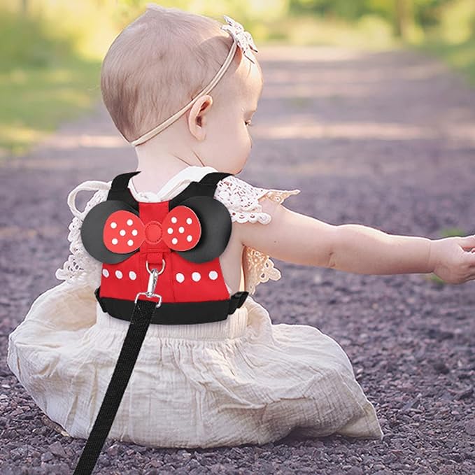 Accmor Toddler Leash Harness, Child Harness Baby Leash + Anti-Lost Wrist Link, Cute Kids Harness with Walking Strap Tether Belt for 1-5 Years Boys and Girls to Zoo or Mall
