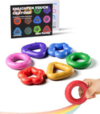 NewFamily Jumbo Crayons for Toddlers – Easy-Grip Unbreakable Non-Toxic Enlighten Sensory Toys | OT & Autism Therapy | Gift-Ready Set for Kids
