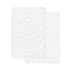 Ely’s & Co. Crib Sheets, Baby Boy/Girl Fitted Crib Mattress Sheet Set, 2 Pack, 100% Jersey Knit Cotton, Infant and Toddler Nursery Bedding, Forest Grey Print, 28” x 52”