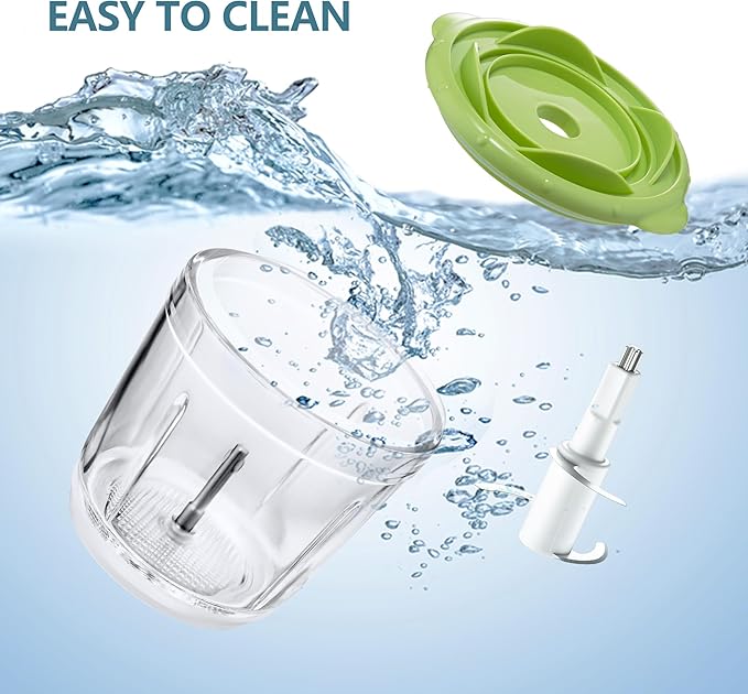 Bear Baby Food Maker, Baby Food Processor Set with Baby Food Containers, Silicone Spoons, Baby Food Puree Blender for Fruit, Vegetable, Meat, Make Fresh and Nutritious Meals for Your Little One