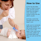 Nasal Aspirator & No Need Hygiene Filter,Reusable Nose Cleaner with Storage Case and Cleaning Brush, Soft Silicone Tips& Increased Suction Version, Easy to Use and Clean