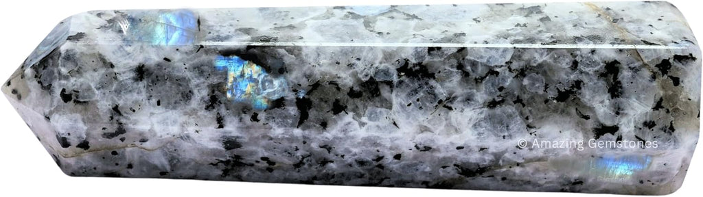 Amazing Gemstone Large Rainbow Moonstone Crystal Towers ~ Natural Healing Crystal Point Obelisk for Reiki Healing and Crystal Grid (5.5" to 6" INCH)