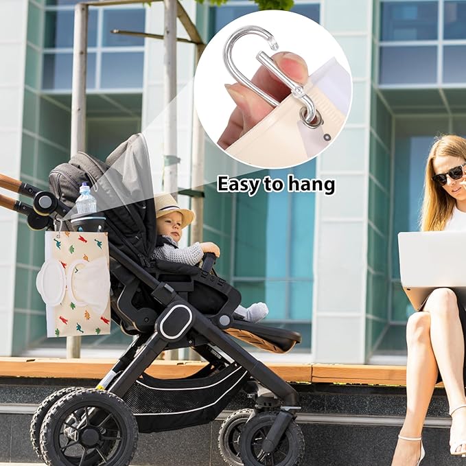 2Packs Baby Wipes Dispenser Portable Baby Wipe Holder Refillable Wet Wipes Container Reusable Travel Wipes Case, Keeps Wipes Fresh(Yellow)