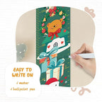 Personalized Name Growth Chart for Wall, Christmas Deer Height Chart, Waterproof Canvas Measure Wall Ruler Removable, Nursery Wall Decor for Baby Kids Toddlers,Christmas Gifts for Kid