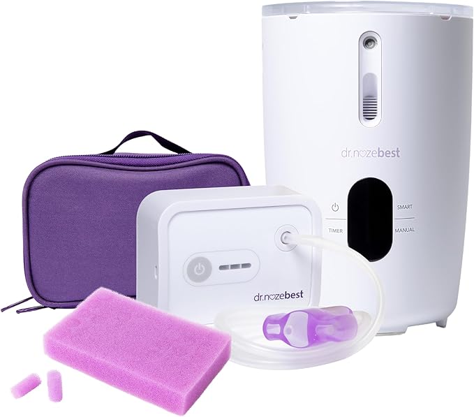 Dr. Noze Best Nursery Bundle | Baby Nasal Care Set with Electric Nasal Aspirator, Humidifier, Newborn Nosepiece & 40 Filters | Pediatrician-Designed Congestion Relief & Comfort | Baby Registry Essenti