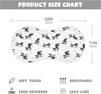 4 Pack Muslin Burp Cloths Boston Dogs Paw White Cotton Baby Burp Cloths Ultra Absorbent Soft Thick Burping Cloth for Newborn Babies 22x11 Inch