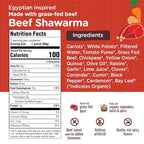 Li’l Hala Baby Food Pouches – 24 Total (2 Flavors) – Grass-Fed Beef Shawarma & Roast Beef with Organic Veggies – Protein & Healthy Fats – Toddler Meat Puree Meals for 6+ Months – No Hormones – 3.5 oz