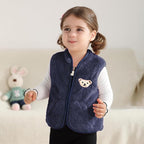 Baby Boys Girls Fleece Vest Zip Up Cute Bear Jackets Fuzzy Fall Winter Warm Clothes Newborn Outwear for Toddler Infant