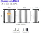 Baby Gates Extra Wide 71.5-76.4 Inch Large Baby Gates for Stairs Tension Pet Dog Gates Indoor for Doorways No Drilling Pressure Mounted Pet Gates for Kids