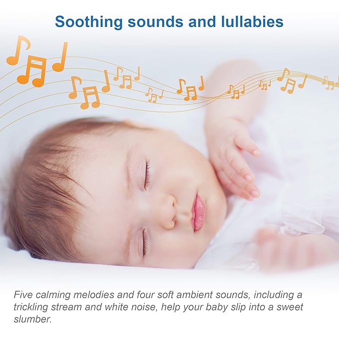 VTech VM5463-2 Baby Monitor 5" Screen with 2 Cameras, Pan-Tilt- Zoom, Night Light, Glow On The Ceiling Projector, Two-Way Talk, Secure Transmission No WiFi