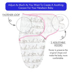 Organic Baby Swaddle Sleep Sacks, 4-Pack Swaddles for Newborns Baby Essentials, Infant 0-3 Months, 100% Cotton Soft & Snug Adjustable Wrap Nursery Swaddling Blankets Improves Sleep