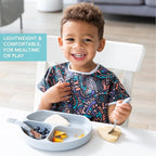 Bumkins Bibs - Toddler Bibs, Waterproof, Large for 1-3 Years, Short Sleeve