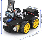 ELEGOO UNO R3 Smart Robot Car Kit V4 for Arduino Robotics for Kids Ages 8-12 12-16 STEM Science Kits Coding Gifts for 8 9 10 11 12 13 14 15 16 Year Old Boys Girls Teens Cool Engineering Building Toys