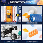 Exploratory Building Blocks Set: 461PCS Rocket, Space Shuttle, Moon Buggy, and Satellite Kit - STEM Learning with Space Capsule - Ideal for 6-12 Year Old Boys
