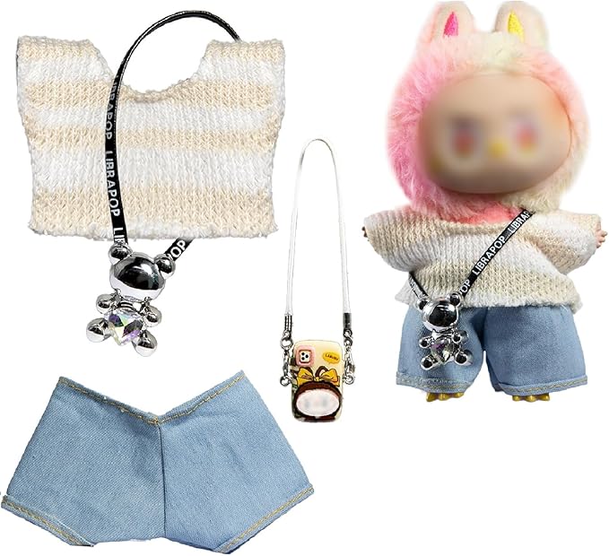 Doll Clothes for Labubu Clothes/for Labubu Outfits,Clothes for Lububu Doll,for Lububu Clothing,for LABUBU Accessories, Boys and Girls Stylish Adorable Labubu Halloween Dolls Clothes