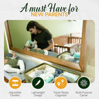 Large Diaper Caddy Organizer with Handle Neutral Boy Girl – Baby Basket for Nursery, Car, Changing Table – Portable Baby Storage with Compartments – Perfect for New Parents and Baby Shower Gifts