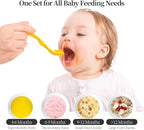 Baby Food Maker Mini Cute and Small Food Processor Puree Blender Grinder Chopper 300ml Cup Glass Bowl with 8 Blade Electric (Spaceman-Blue)