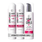 Love Ur Curls - Shampoo & Conditioner Set with All in One Curl Cream Styler for Wavy Hair, 3 Step System for Repair and Moisturizing