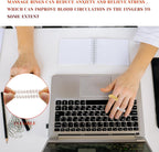 12 Pcs Fidget Rings Acupressure Rings Sensory Rings Trichotillomania Fidget Toys Stress Relief Toys Set Sensory Fidget Massager Ring for Fingers Stress Anxiety Relief(Silver and Gold)