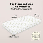 KeaBabies 2-Pack Baby Crib Sheets for Boys, Girls - 52x28 Viscose Derived from Bamboo Toddler Bed Sheets Neutral, Fitted Crib Mattress Cover for Standard Baby Bedding, Soft & Cozy (Elly)