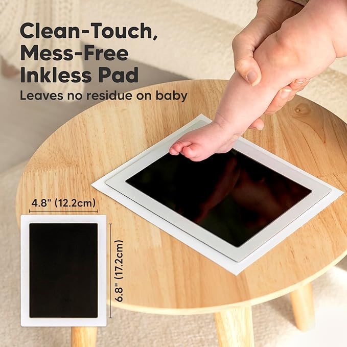 1-Pack Inkless Baby Hand and Footprint Kit - Mess Free Ink Pad for Newborn Keepsake, Dog Nose & Paw Print Kit, Clean Touch Ink Pad for Baby Hand & Footprints, Ideal New Mom Gifts (Jumbo)