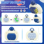Upgraded Fast Push Game Popping Fidget Toys for Kids, Funny Toys with LED Screen for Kids 3-12, Birthday Gifts for Girls and Boys Bubble Stress,Handheld Puzzle Game Sensory Toys (Astronaut)