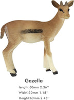 FUNSHOWCASE African Jungle Animals Toy Antelopes Figure Realistic Plastic Figurine Playset Lot 5-Piece