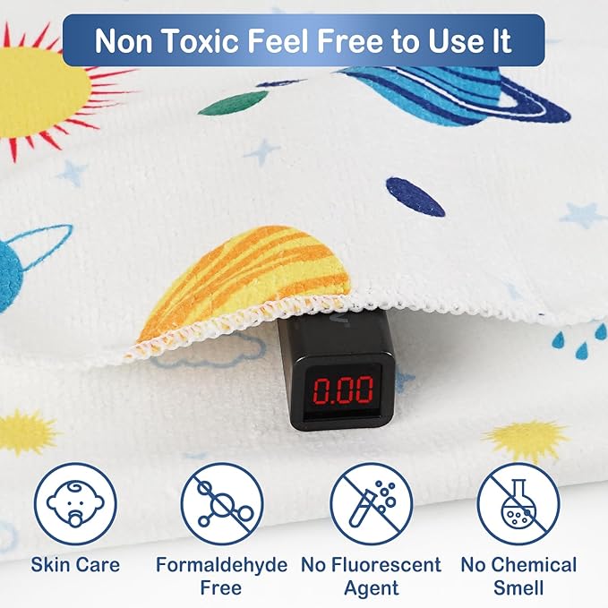 softan Baby Washcloths, 24Pack Baby Wash Cloths Extra Soft & Ultra Absorbent, Baby Towels Face Towel Unisex for Boys Girls Face & Body, Washclothes Gentle on Sensitive Skin, 9''x 9''Blue Planet