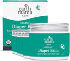 Earth Mama Organic Economy Size Diaper Balm | Diaper Cream for Baby | EWG Verified, Petroleum & Artificial Fragrance-Free with Calendula for Sensitive Skin, 4-Fluid Ounce (6-Pack)