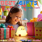 DREAMING MY DREAM Cute Penguin Night Light,LED Squishy Novelty Night Lamp,2 Levels Dimmable Nursery Bedroom Nightlight for Kids,Touch Lamp, Dorm Decor, Baby Boys Girls Gifts