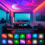 Astronaut Galaxy Projector Starry Projector, Bluetooth Music- White Noise for Sleep-Star Moon Nebula Night Light for Bedroom,360° Adjustable Galaxy with Remote,Timer,Star Light Projector