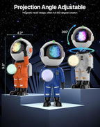Rossetta Astronaut Galaxy Projector, Star Projector for Bedroom, LED Night Light for Kids Room with Timer and Remote, Room Decor Aesthetic, Home Decor, Gifts for Adults, Teens, Christmas, Birthday