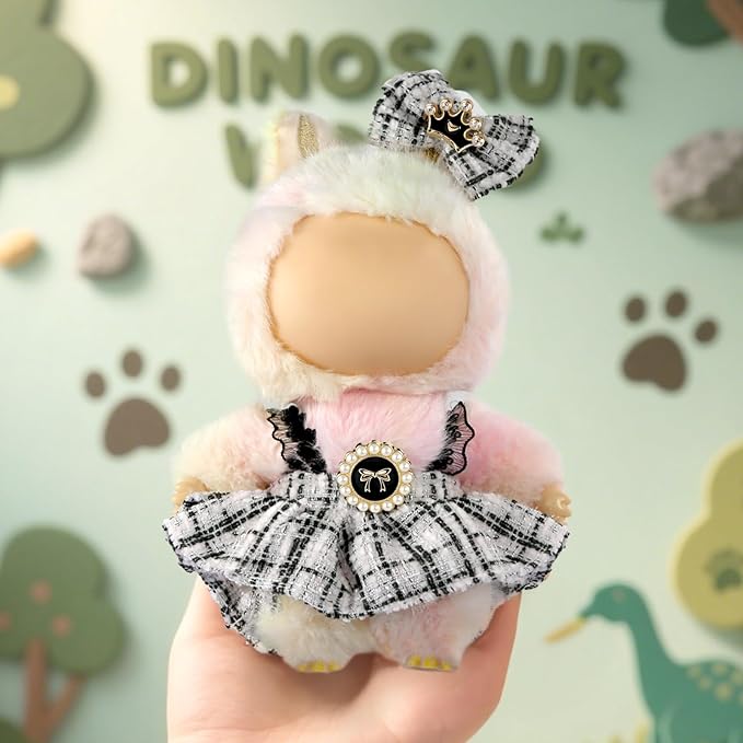 Clothes for LA BUBU 17cm Doll (NO Doll),Outfit for LABUBU,Clothes Set for LA BUBU Dress Up,Accessories for LA BUBU