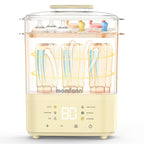 Bottle Sterilizer and Dryer, All-in-One Electric Steam Sterilizer Bottle Sanitizer for Baby Bottles, Pump Parts Accessories Newborn Essential Bottle Warmer for Breastmilk & Thaw (Yellow)