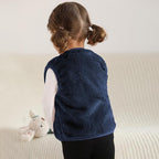 Baby Boys Girls Fleece Vest Zip Up Cute Bear Jackets Fuzzy Fall Winter Warm Clothes Newborn Outwear for Toddler Infant
