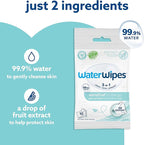 WaterWipes Sensitive+ On The Go Wipes, 3-In-1 Cleans, Cares, Protects, 99.9% Water, Unscented & Hypoallergenic Wet Wipes, 100 Count (10 Packs)