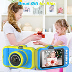 Kids Camera, 48MP 1080P Digital Camera for Kids with 3.5 Inch Big Screen, 10X Zoom, Selfie & Video, 32GB SD Card, 1200mAh Battery, Christmas Birthday Gifts for Boys Girls Ages 3-12 (Blue)