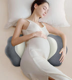 Pregnancy Pillows for Sleeping, Memory Foam Maternity Pillow Support for Back Belly HIPS, Adjustable Travel Wedge Pillow for Pregnant Women, Side Sleeping Pregnant Pillows with Velvet Cover