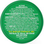 Badger Bug Repellent Tin, Organic Deet-Free Mosquito Repellent with Citronella, Family Friendly Pleasant Smelling Insect Repellent, Easy to Use Travel Size, .75 oz Tin, 2-Pack