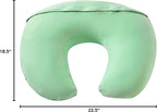 Nursing Pillow, Plus Size Breastfeeding Pillow Original Support for Baby Boys Girls Breastfeeding Essentials, with Removable Soft Cotton Cover (Green, Standard (23.62 * 18.11 * 5.91 Inches))