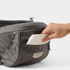 Sunveno Ergonomic Hip Seat Baby Carrier with Detachable Double Shoulder Straps, Waist & Back Relief, Breathable Mesh, Non-Slip Seat + Storage Pockets, Fits Infants & Toddlers 0-36 M up to 45 lbs