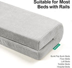 Bed Rail Bumpers Protector, Hospital Bed Rails Padding, Loft Beds and Bunk Beds Bumpers Protector, Premium Soft Memory Foam - Anti-Bump | Fall Prevention, 90x14x20cm, Gray