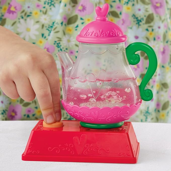 Baby Alive Bubbly Tea Party Berry Boo Doll with Teapot Accessories, Black Hair, 11 Inches, Toys for 3 Year Old Girls and Boys & Up